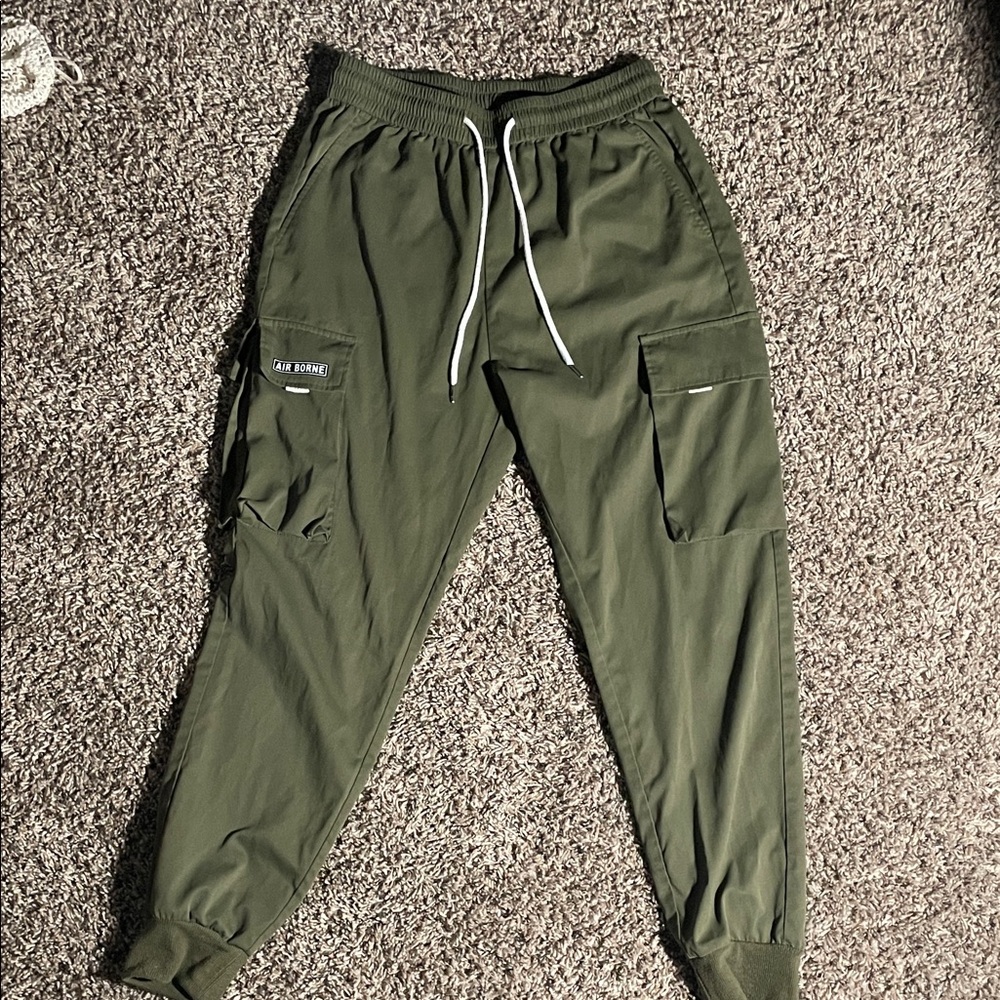 Olive Green Cargo Pants for Men